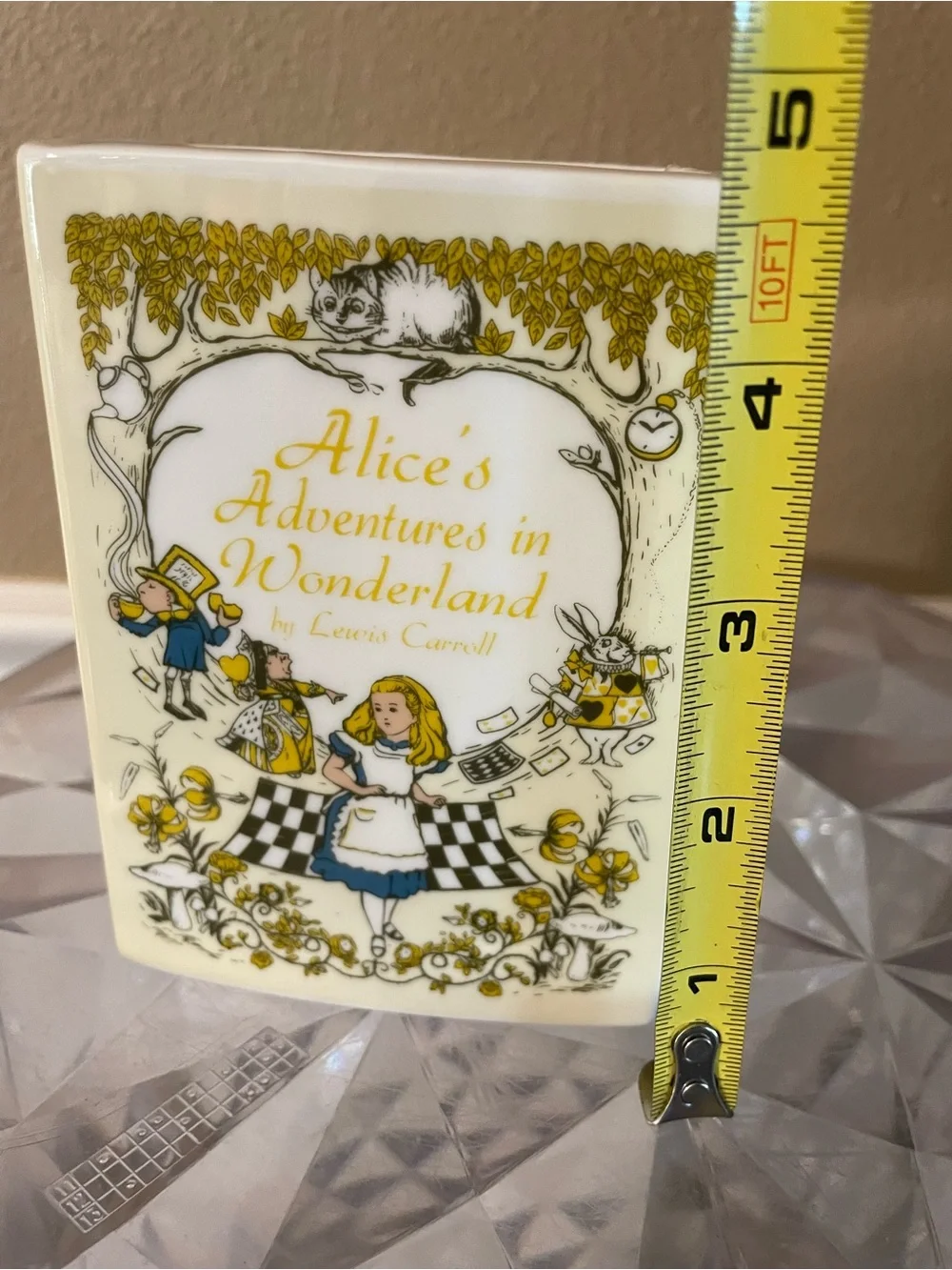 Biblio Bloom Vintage Alice Adventures In Wonderland Book Shaped Vase